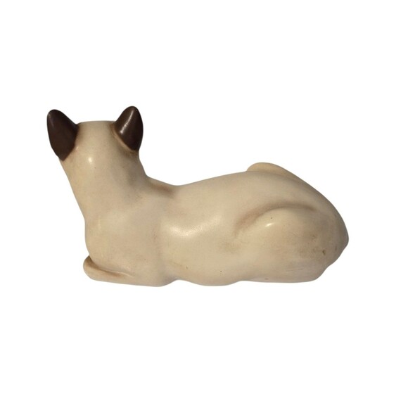 Universal Statuary Siamese Cat Vintage Figurine Statue Glass Eyes Vintage 1983 - Picture 6 of 12